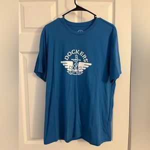 Dockers Blue/White Anchor Short Sleeve T-Shirt